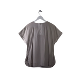 HILTON HOLLIS SHORT SLEEVE DESIGNER TOP GREY SMALL