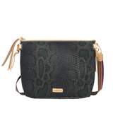 CONSUELA RET$165 RATTLE CROSSBODY HANDBAG BLACK BROWN