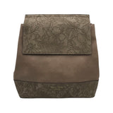 VEGAN LEATHER BACKPACK TAUPE