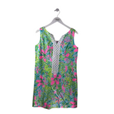 LILLY PULITZER SLEEVELESS DESIGNER DRESS GREEN BLUE 10