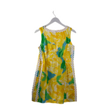 LILLY PULITZER SLEEVELESS DESIGNER DRESS YELLOW BLUE 10