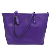 COACH LARGE TOTE HANDBAG PURPLE