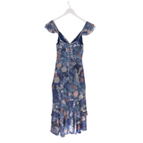 HUTCH NWT$230 SLEEVELESS DESIGNER DRESS BLUE PEACH 4