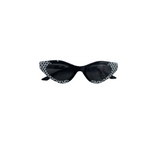DIFF RET$128 PLASTIC FRAME SUNGLASSES/READERS BLACK WHITE