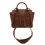 OLEADA RET$785 LEATHER CROSSBODY HANDBAG BROWN
