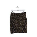 CARTISE ANIMAL PENCIL MIDI SKIRT BROWN BLACK 6