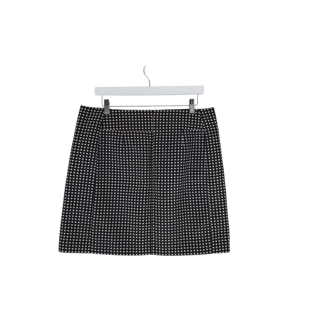 LOFT DOTS PENCIL SKIRT BLACK CREAM 12