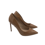 STEVE MADDEN PATENT POINT TOE STILETTO SHOES NUDE 8M