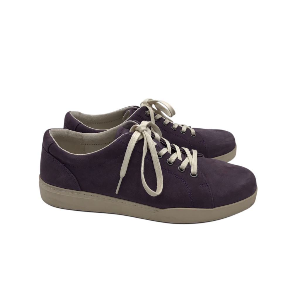 ABEO RET$115 SUEDE SNEAKER SHOES PURPLE 8