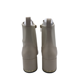 COACH RET$278 "NALA" LEATHER ZIP ANKLE DESIGNER BOOTS BEIGE GOLD 10
