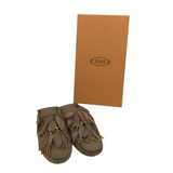 RET$775 MULE DRIVER DESIGNER SHOES BROWN 6