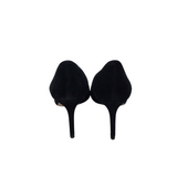 TORY BURCH HEEL SUEDE SHOES BLACK 8M