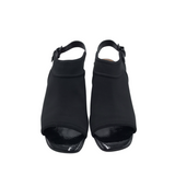 DONALD J PLINER SLINGBACK BLOCK HEEL SHOES BLACK 9.5