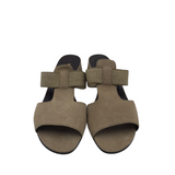 BRUNATE HEEL SLIDE DESIGNER SHOES BEIGE 9