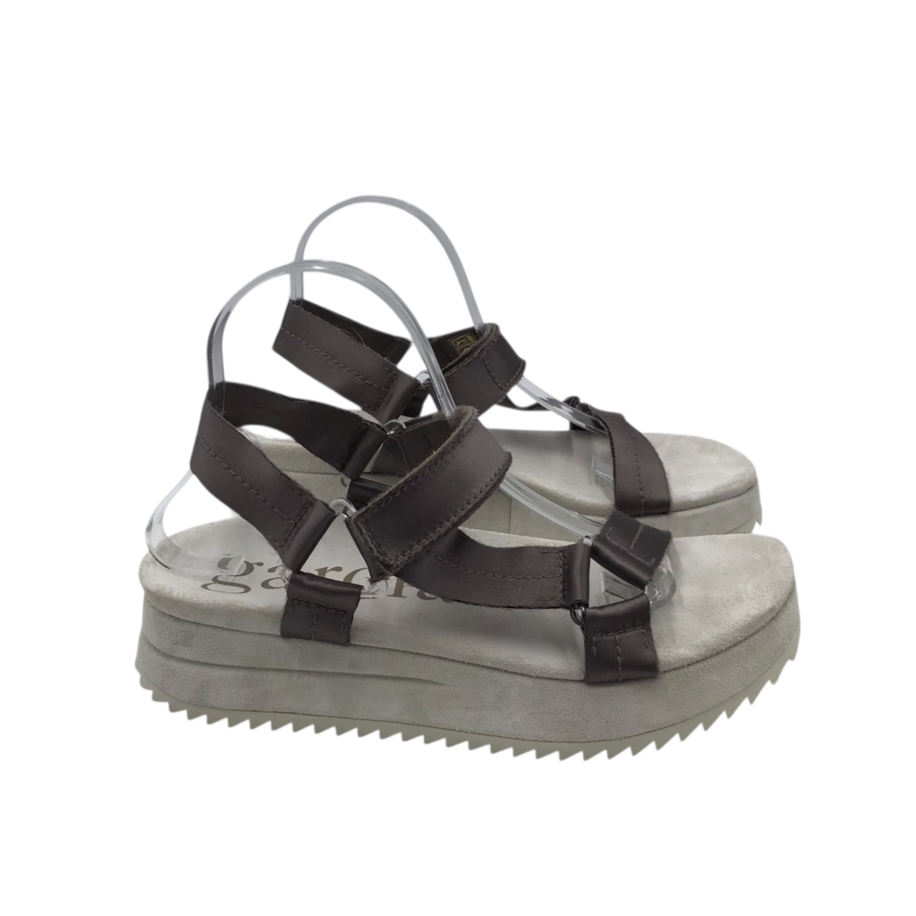PEDRO GARCIA PLATFORM SANDAL DESIGNER SHOES GRAY 9
