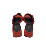 HEEL SLIDE DESIGNER SHOES ORANGE 9