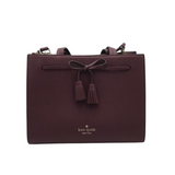 KATE SPADE BOW SATCHEL HANDBAG MAROON