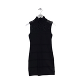 ALICE + OLIVIA SLEEVELESS DESIGNER DRESS BLACK XS