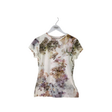 TED BAKER SHORT SLEEVE DESIGNER TOP PINK WHITE 2