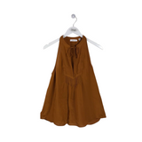 A.L.C. SILK HALTER DESIGNER TOP RUST 2