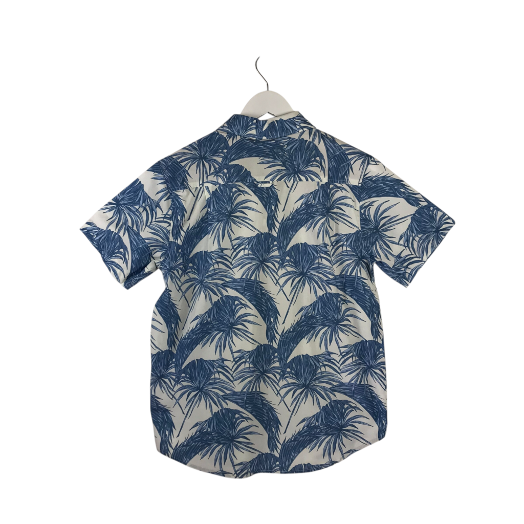 SHORT SLEEVE MEN SHIRT BLUE WHITE SMALL