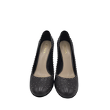 PRADA STUDDED ACCENT PUMPS DESIGNER SHOES GREY 39