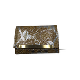 PATRICIA NASH TRI FOLD WALLET GOLD SILVER