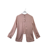 BCBGMAXAZRIA LONG SLEEVE DESIGNER TOP PINK XSMALL