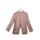 BCBGMAXAZRIA LONG SLEEVE DESIGNER TOP PINK XSMALL