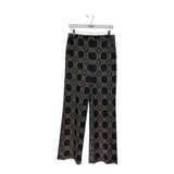 TRINA TURK WIDE LEG DESIGNER PANT BLACK GOLD 4