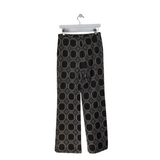 TRINA TURK WIDE LEG DESIGNER PANT BLACK GOLD 4