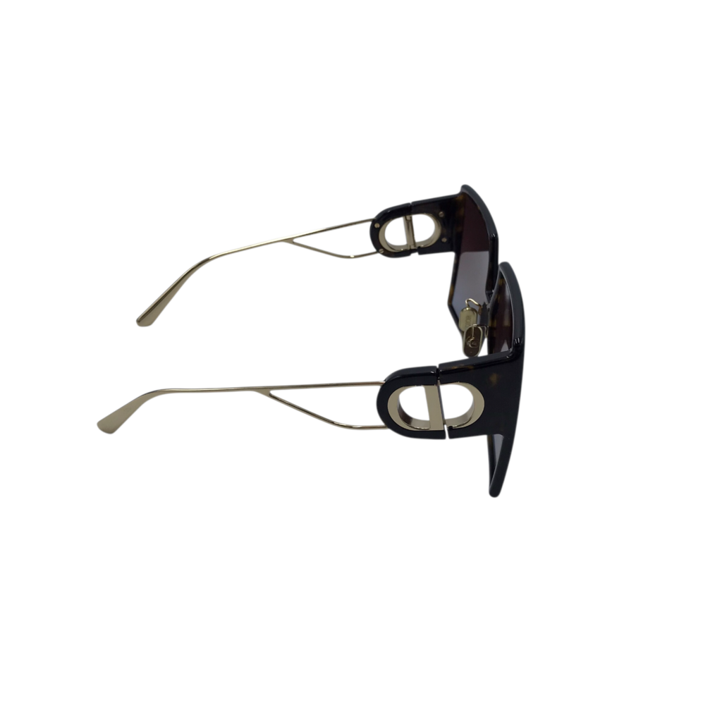 DIOR 30MONTAIGNE SU w/ BOX & CASE LUXE SUNGLASSES BLACK