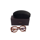 TOM FORD LILY-02 TF1009 CAR EYE w/ BOX 7 CASE LUXE SUNGLASSES BROWN