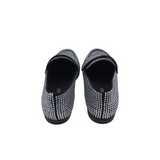 JEFFREY CAMPBELL RHINESTONES LOAFER SHOES SILVER BLACK 5.5