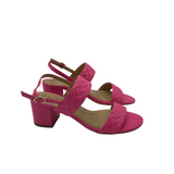 TALBOTS BLOCK HEEL SANDAL SHOES PINK 5M
