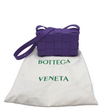 BOTTEGA VENTA INTERCCIATO CASSETTE CROSSBODY LUXE HANDBAG PURPLE