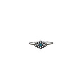 JAMES AVERY RETIRED $629 FLOWER BANGLE BRACELET SILVER TUR