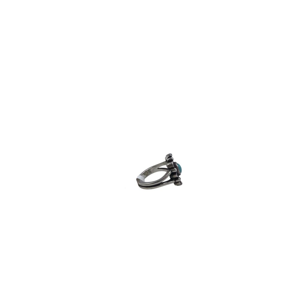 JAMES AVERY RETIRED $474 DE FLORES RING SILVER TURQ 5.5