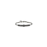 BRIGHTON CRYSTAL CUFF BRACELET SILVERTONE