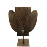 BRIGHTON MWT$98 HEART PENDANT NECKLACE SILVERTONE