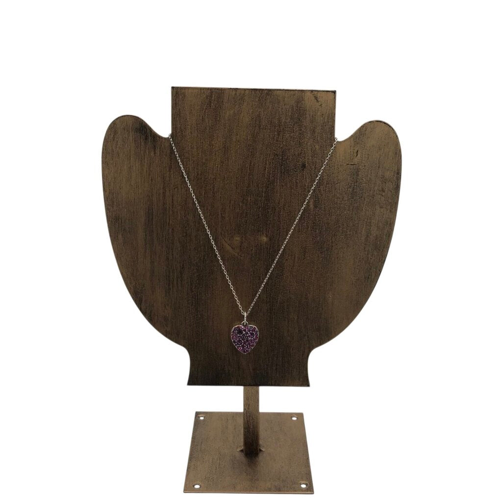 BRIGHTON MWT$98 HEART PENDANT NECKLACE SILVERTONE