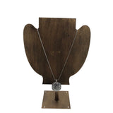 BRIGHTON SCROLL SQUARE PENDANT NECKLACE SILVERTONE