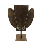 BRIGHTON NWT$78 STATEMENT RHINESTONES NECKLACE SILVERTONE