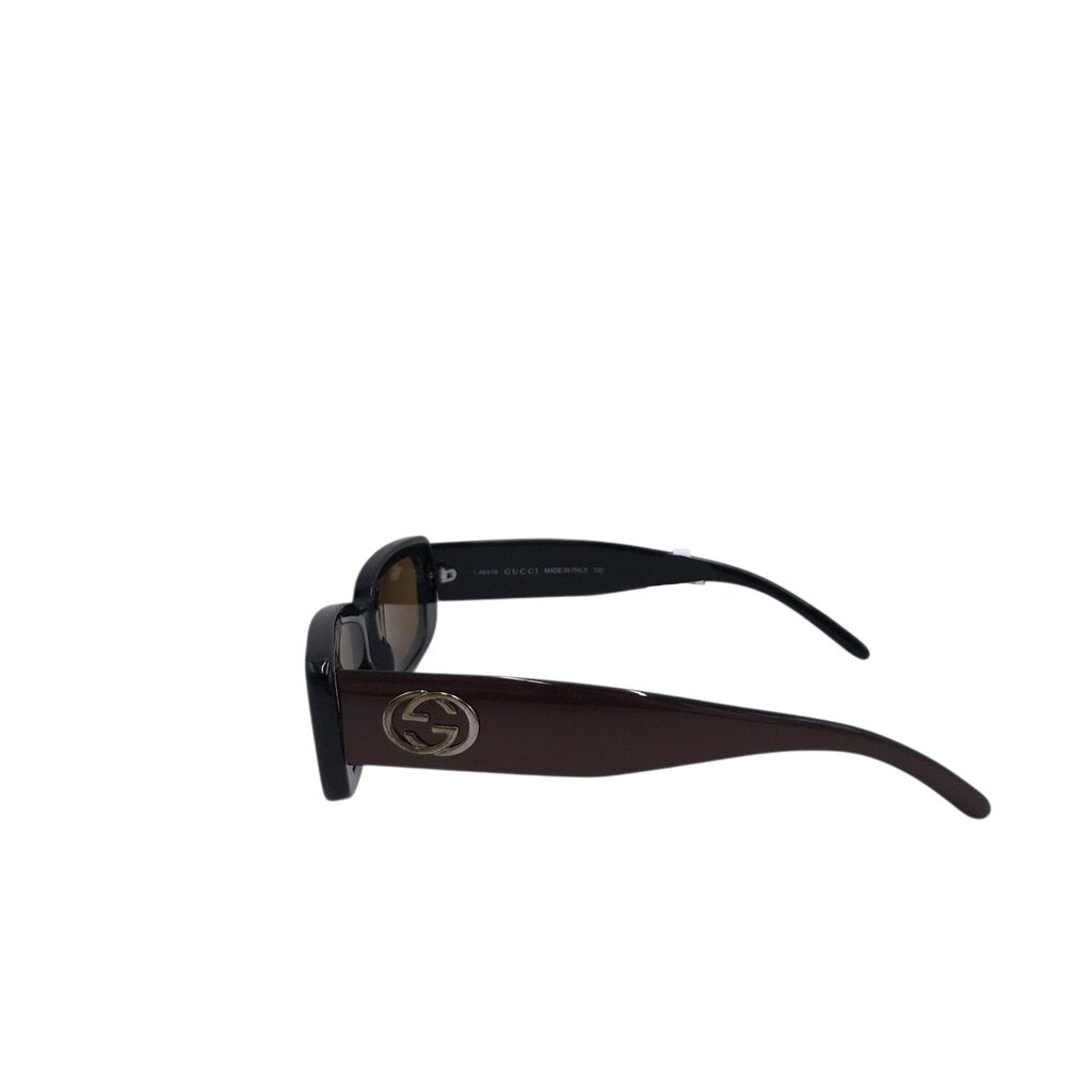 GUCCI SM. RECTANGLE GG/S LUXE SUNGLASSES BROWN