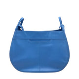 HOBO LEATHER SHOULDER WITH STRAP HANDBAG BLUE