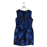 ANTONIO MELANI FLORAL SLEEVELESS DRESS BLUE 14