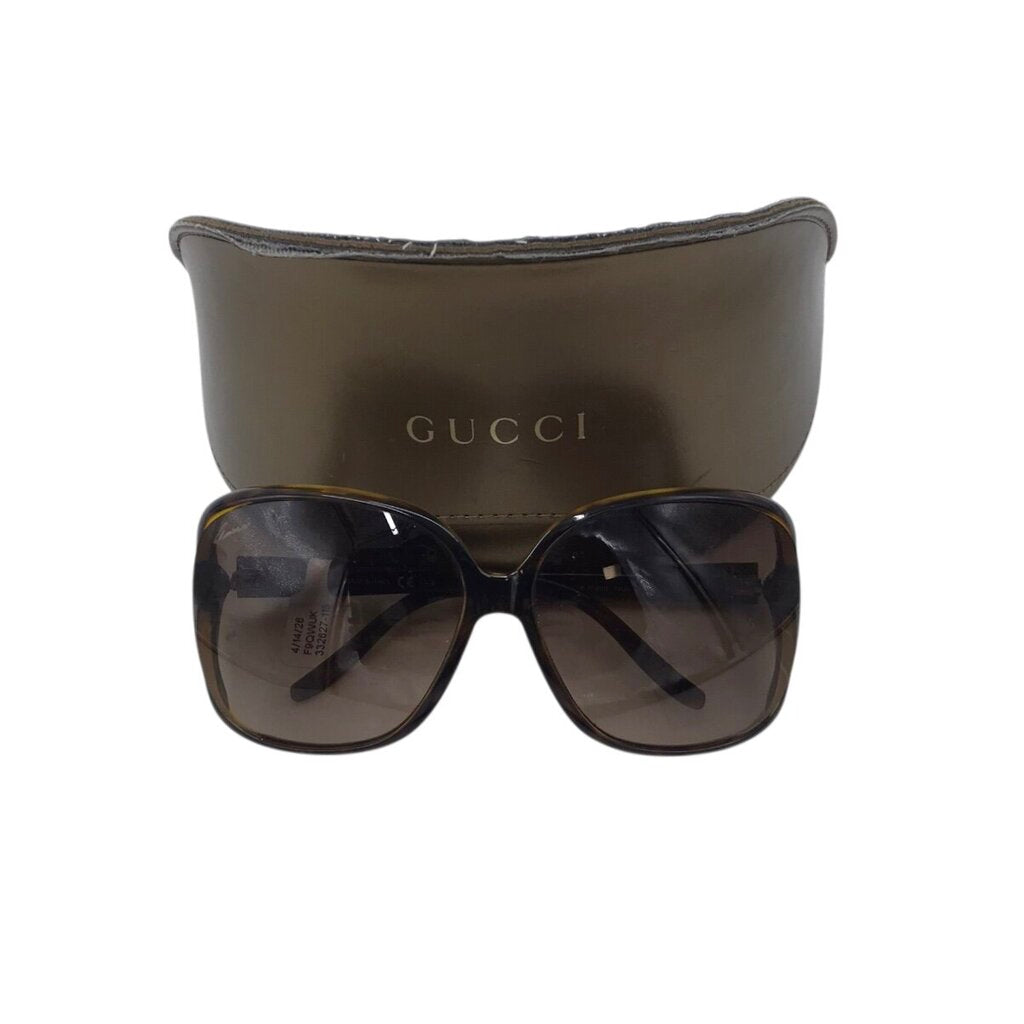 GUCCI OVERSIZE GG 3500 LUXE SUNGLASSES BROWN
