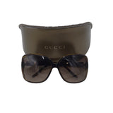 GUCCI OVERSIZE GG 3500 LUXE SUNGLASSES BROWN