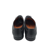 SANTONI LEATHER LACE UP OXFORD MEN SHOE BLACK 11.5