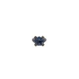 JUDITH RIPKA RET$1,699 18K/925 BLUE QUARTZ RING GOLD BLUE 6.5